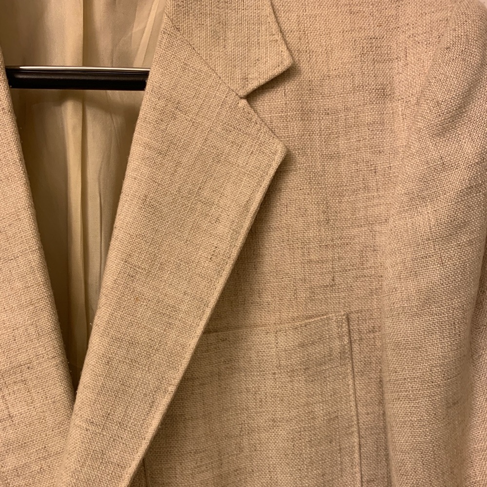 Let Tigre men's linen Blazer cream 46